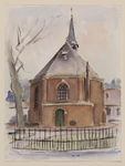 33037 Gezicht op het koor van de N.H. kerk (Nedereindseweg 3) te Nieuwegein (Jutphaas).